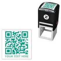 مهر لیزری کیو آر کد مدل TH_94243 سبز