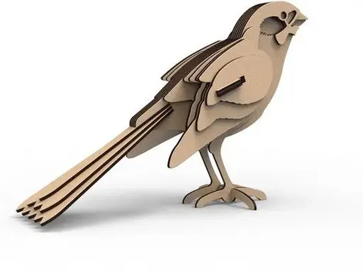 پرنده سه بعدی مدل TH_86246 کرم 2