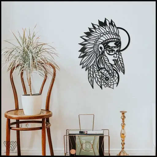 دیوارکوب دختر سرخپوست مدل TH_72321 777