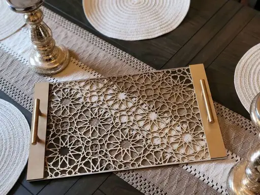 سینی طرح گره هندسی مدل TH_11693 7777