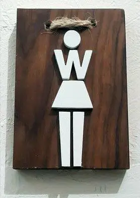 تابلو WC مدل TH_98129 زن