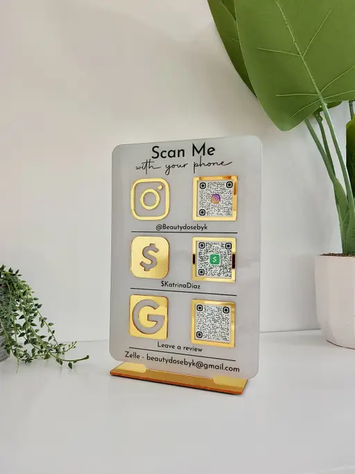 استند کیو آر کد مدل TH_94295 طوسی