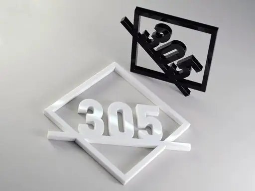 تابلو پلاک واحد مدل TH_52415 بالا