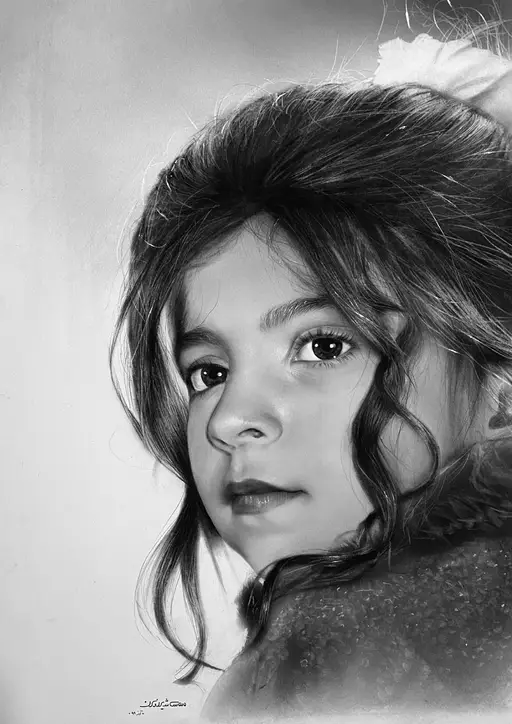 سفارش نقاشی چهره سیاه قلم