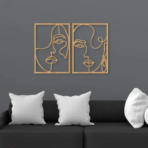 تابلو دیواری چهره زن مدل TH_26826 6