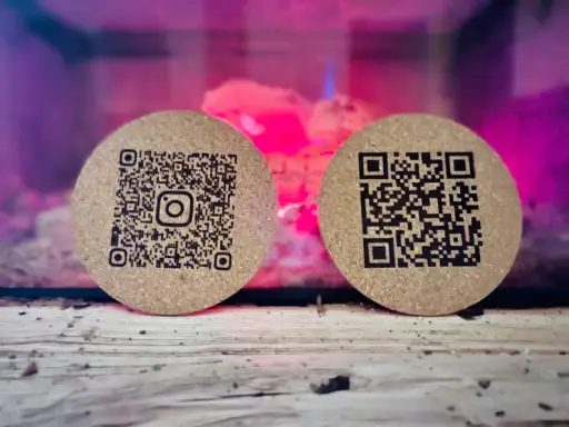 زیر لیوانی طرح QR CODE مدل TH_61386 888