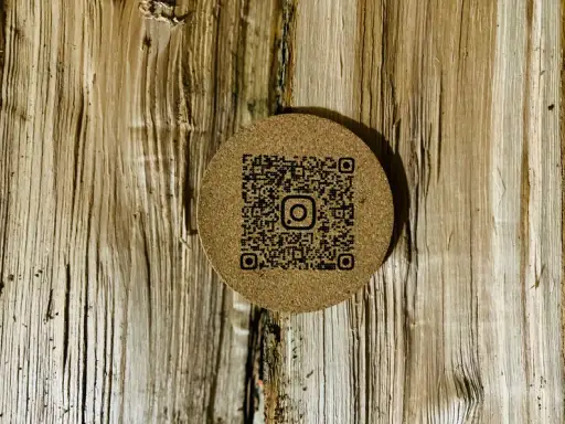 زیر لیوانی طرح QR CODE مدل TH_61386 9