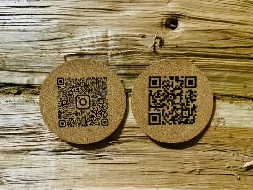 زیر لیوانی طرح QR CODE مدل TH_61386
