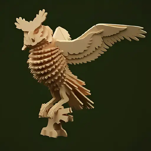 ماکت جغد سه بعدی مدل TH_49968 64