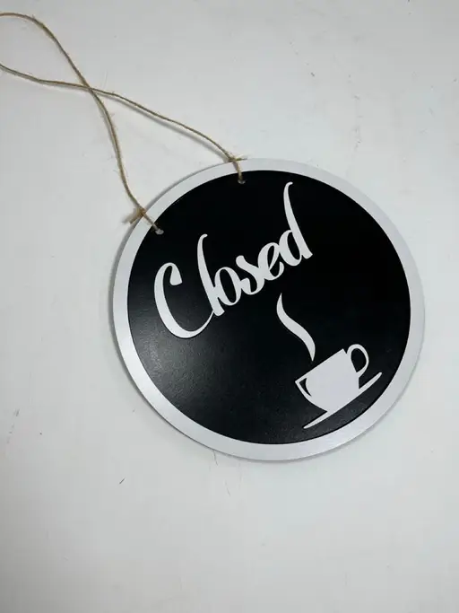تصویر محصول تابلو باز و بسته است کافه مدل TH_65868☕ - طرح و هنر (بندانگشتی گالری)