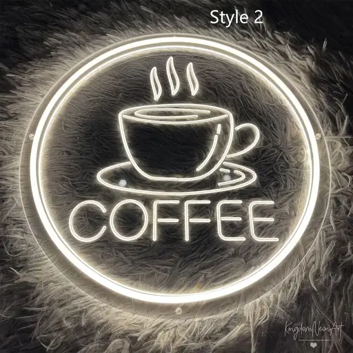 تصویر محصول تابلو نئون کافه مدل TH_61335☕ - طرح و هنر (بندانگشتی گالری)