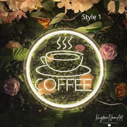 تصویر محصول تابلو نئون کافه مدل TH_61335☕ - طرح و هنر (بندانگشتی گالری)