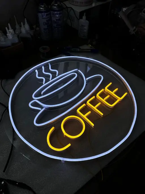 تصویر محصول تابلو نئون کافه مدل TH_61335☕ - طرح و هنر (بندانگشتی گالری)