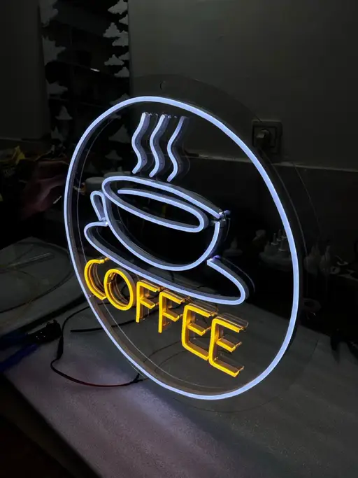 تصویر محصول تابلو نئون کافه مدل TH_61335☕ - طرح و هنر (بندانگشتی گالری)