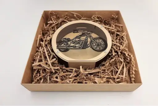 تصویر محصول قلک چوبی طرح موتورسیکلت مدل TH_24571 🏍️ - طرح و هنر (بندانگشتی گالری)