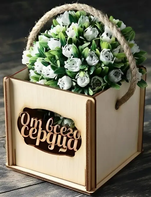 باکس گل چوبی مدل TH_17268 8