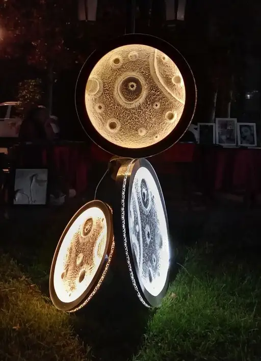 تصویر محصول تابلو شب خواب طرح ماه برجسته مدل TH_79811 - طرح و هنر (بندانگشتی گالری)