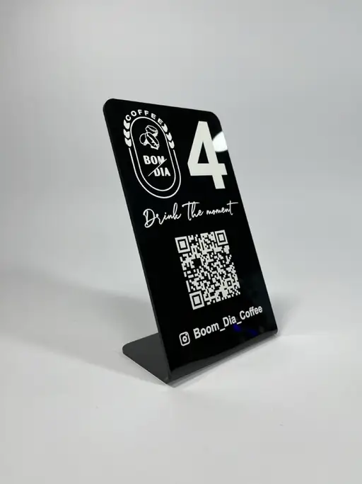 استند شماره میز و QR CODE مدل TH_22959