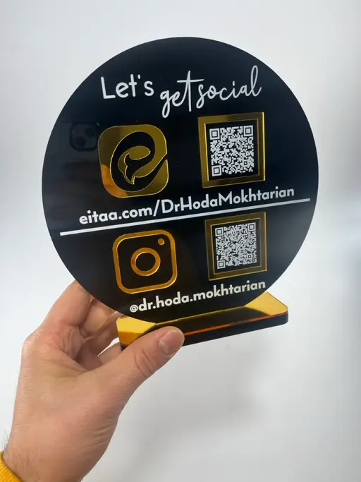 استند کیو آر کد دوتایی مدل TH_81279