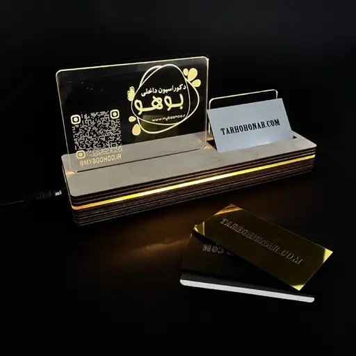استند کارت ویزیت نور دار مدل TH_77212