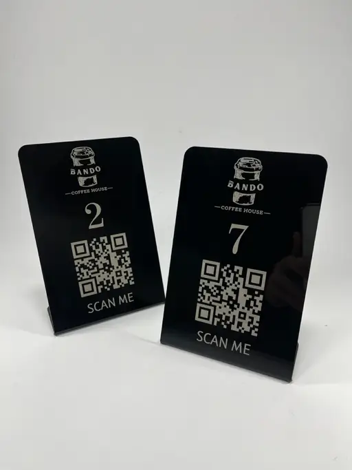 استند شماره میز و QR CODE مدل TH_22959