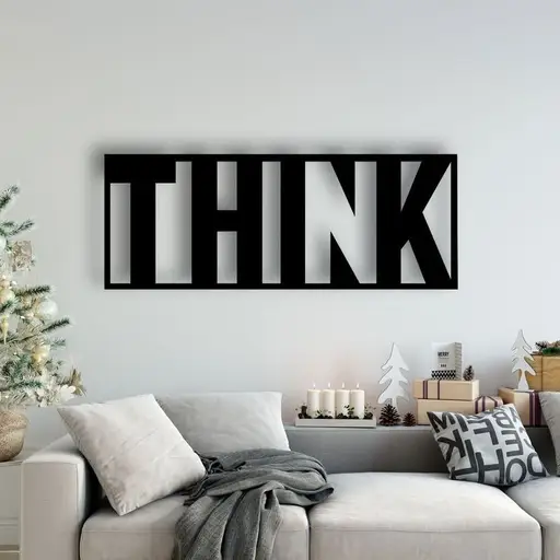 تابلو دیواری طرح THINK مدل TH_44743