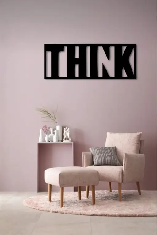 تابلو دیواری طرح THINK مدل TH_44743