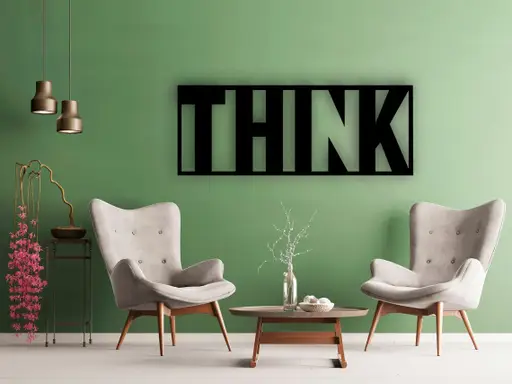 تابلو دیواری طرح THINK مدل TH_44743