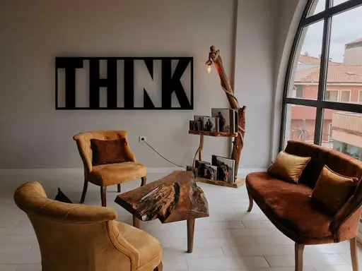 تابلو دیواری طرح THINK مدل TH_44743
