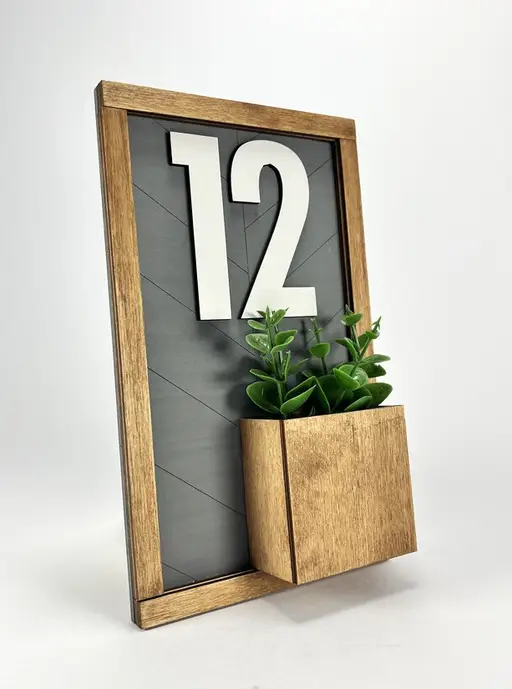 پلاک واحد طرح گلدان مدل TH_24844