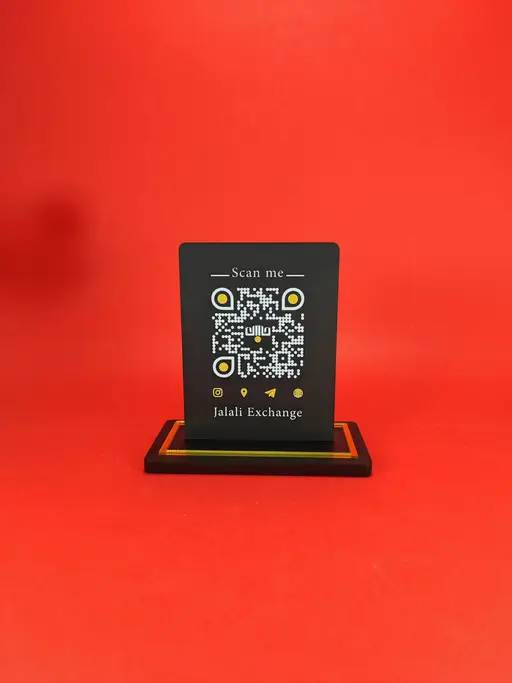 استند کیو آر کد مشکی مات مدل TH_76541