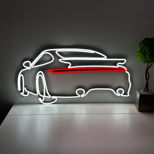 تابلو نئون طرح پورشه مدل TH_76898