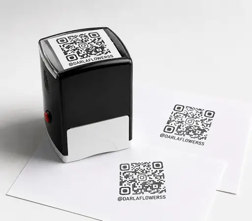 مهر اتوماتیک کیوآرکد تبلیغاتی مدل TH_87117