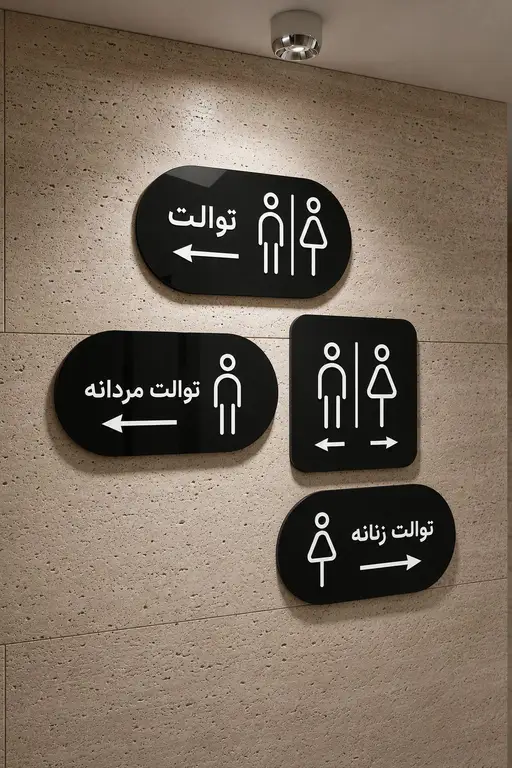 تصویر اصلی تابلو علائم سرویس بهداشتی مدل TH_13737