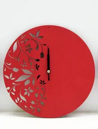 ساعت دیواری طرح برگ