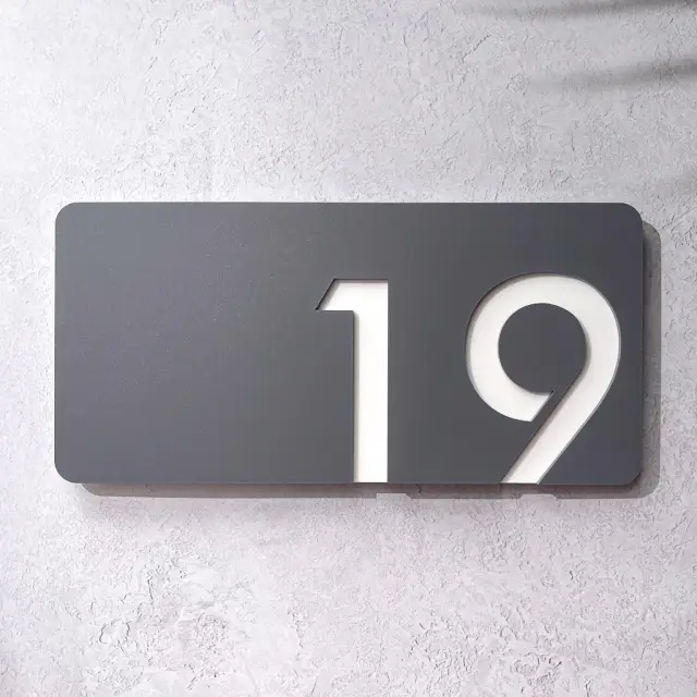 تابلو پلاک عدد 19