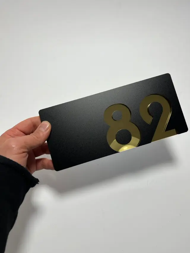 تابلو پلاک عدد 19
