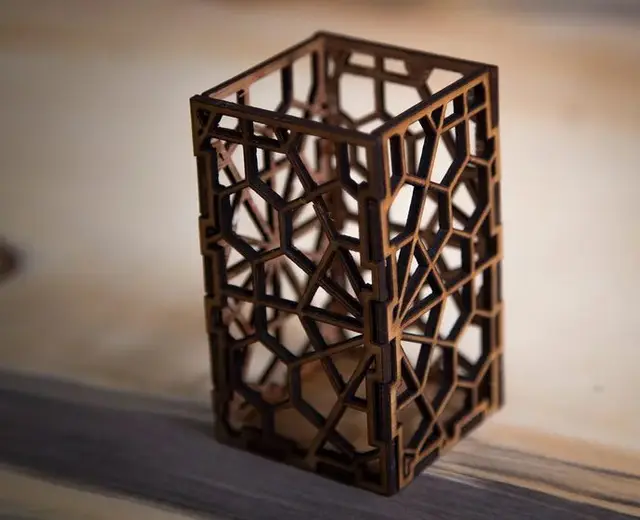 شلف رومیزی طرح مکعب مستطیل
