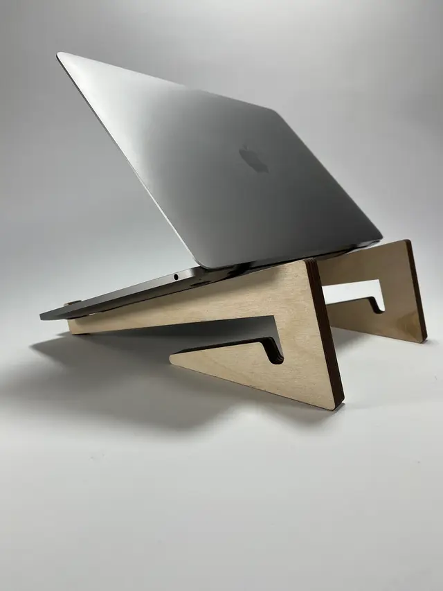 استند لپتاپ چوبی