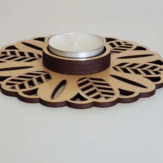 جاشمعی طرح گل چای مدل TH_89634