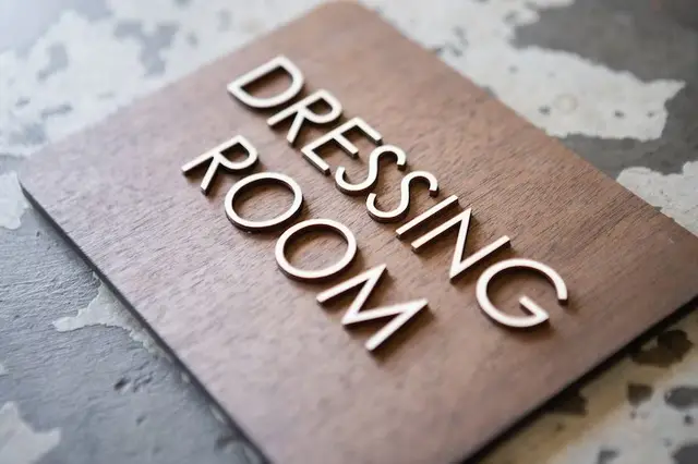 تابلو پلاک Dressing Room مدل TH_73991