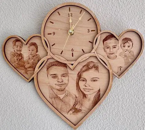 ساعت دیواری قلبی مدل TH_35679