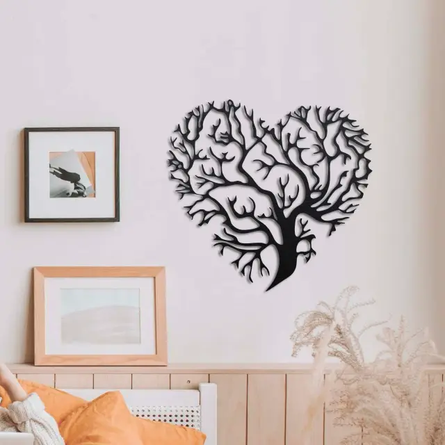 تابلو طرح درخت زندگی قلبی مدل TH_13851 🌳❤