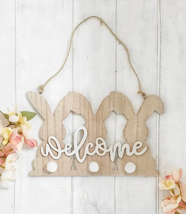 جا کلیدی WELCOME طرح خرگوش مدل TH_37585 🐰