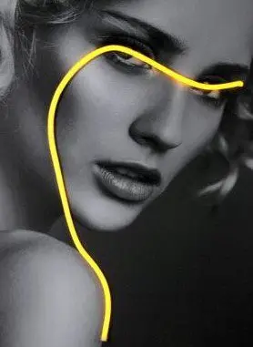 تابلو عکس دختر با نئون مدل TH_91252