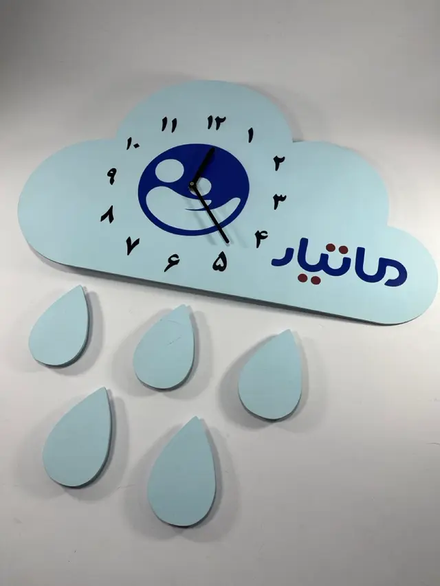 ساعت دیواری طرح ابر مدل TH_58352