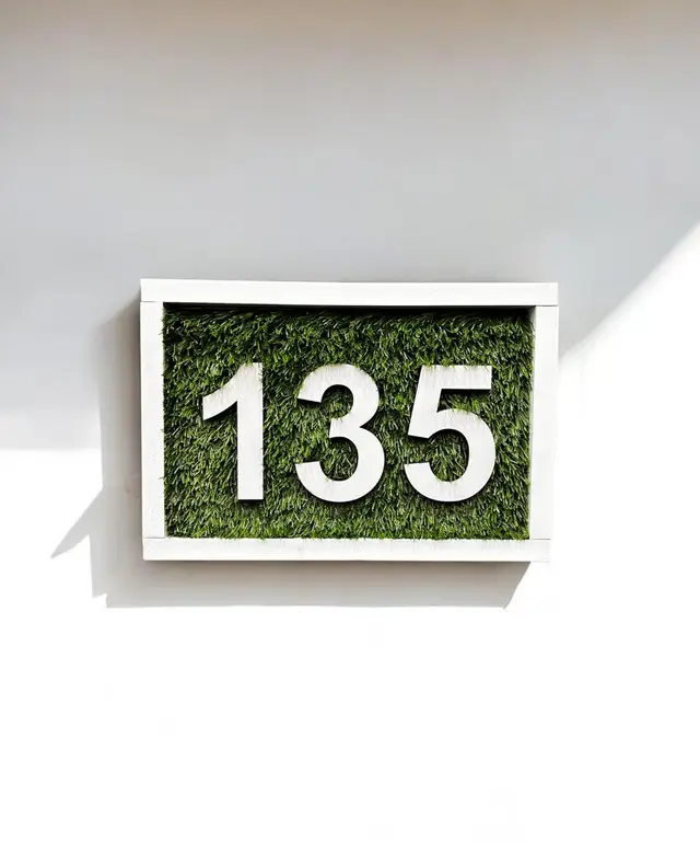 تابلو پلاک طرح چمن مصنوعی مدل TH_13791