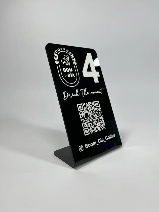استند شماره میز و QR CODE مدل TH_22959