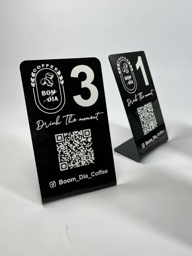 استند شماره میز و QR CODE مدل TH_22959
