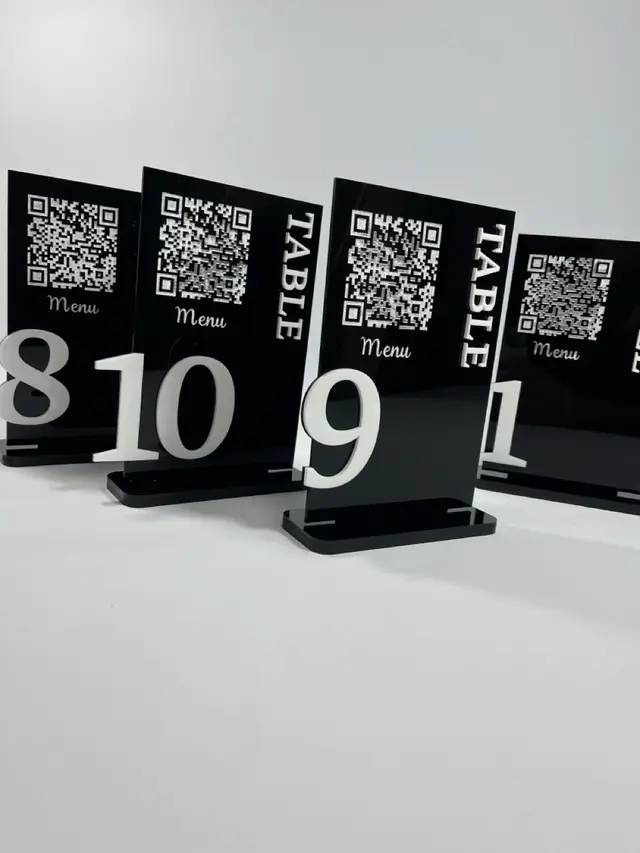 استند QR CODE و شماره میز مدل TH_97984
